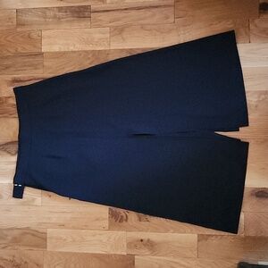 COS Navy A Line Crepe Midi Skirt Minimalist Capsule Career Basic Womens Size 6